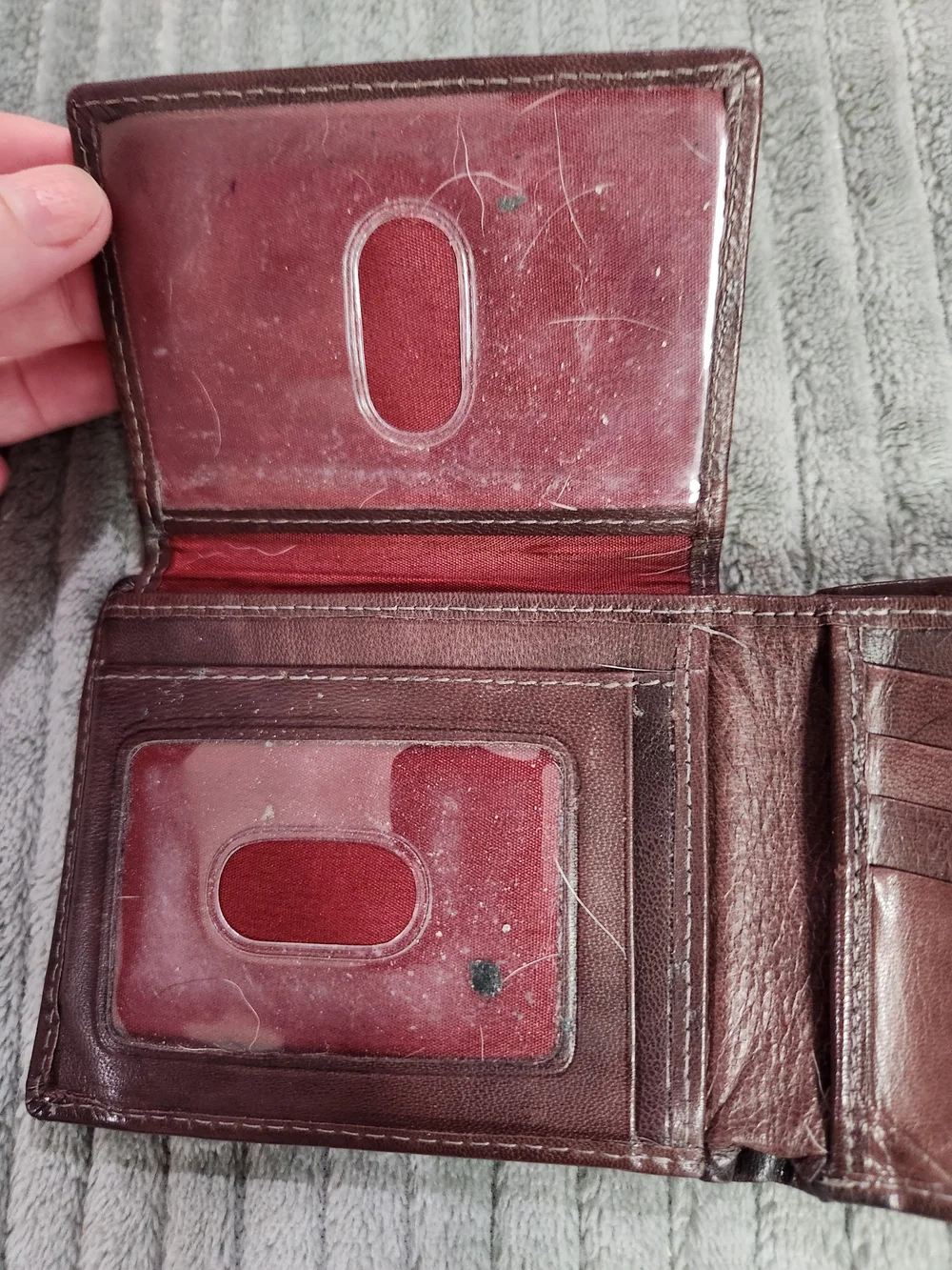 Brown Leather Bi-Fold Wallet